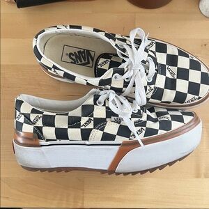 VANS STACKED LACED CHECKERED